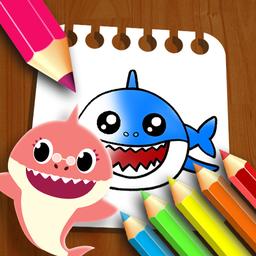 Baby Shark Coloring Book 